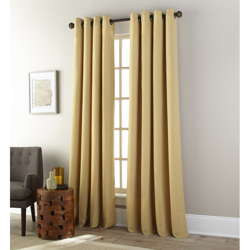 Paire de rideaux obscurcissant avec œillets Wildt, L 52 po x L 84 po