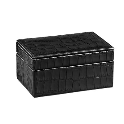 Graphic Image Small Box, Leather,