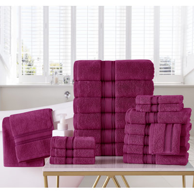 Ensemble de 18 serviettes en coton 18 pièces