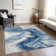 Machine Washable Indoor/Outdoor Cinead ACN1706 Navy Rug