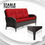 Ensemble de canapé d'extérieur 72 po 3 pièces 72 po-1695798227