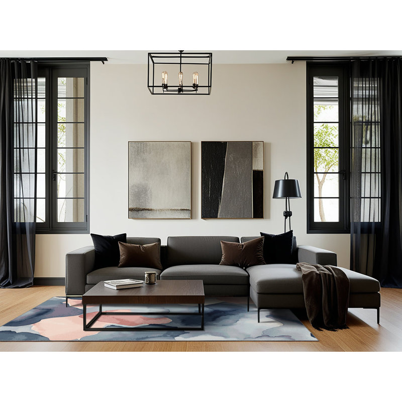 Serene Flow Rug, Square 5'