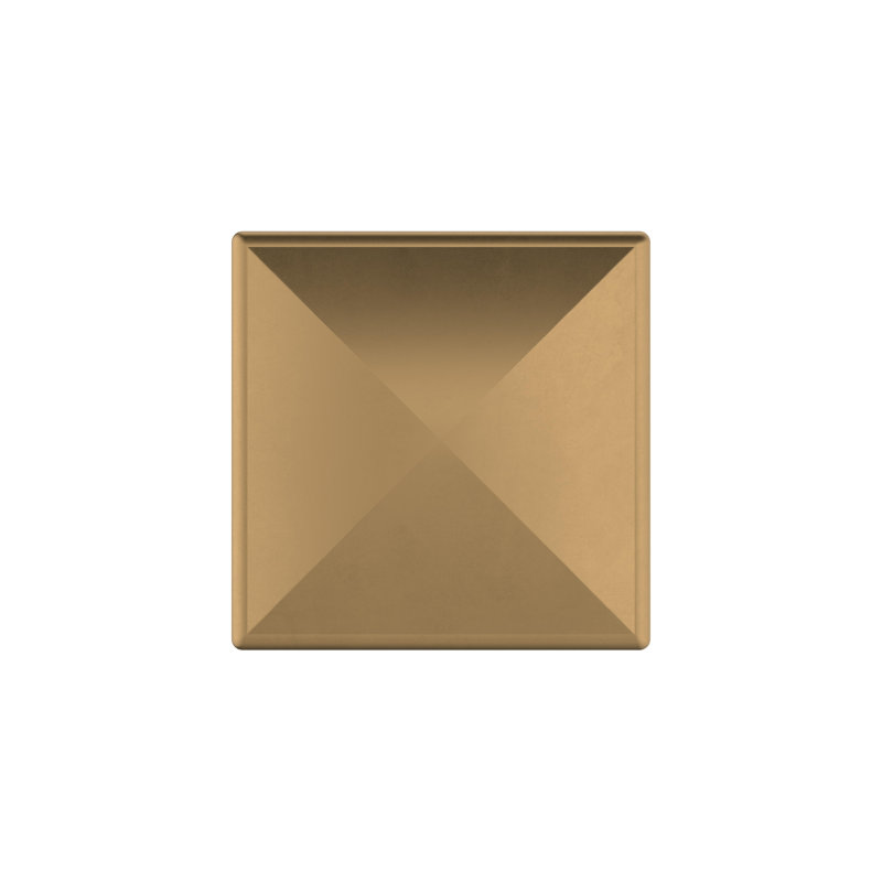 Extensity Square Knob, 1 1/5", Champagne Bronze