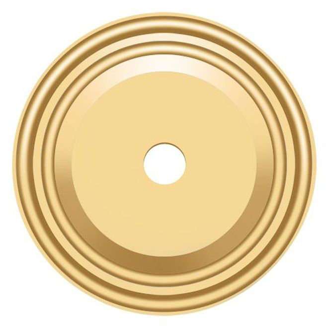 Plaque de base pour boutons Deltana BPRC150CR003, 1-1 / 2 "Diam. En PVD laiton poli