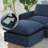 29.13" Wide Chenille Soft-upholstered Square Standard Ottoman-1761641415