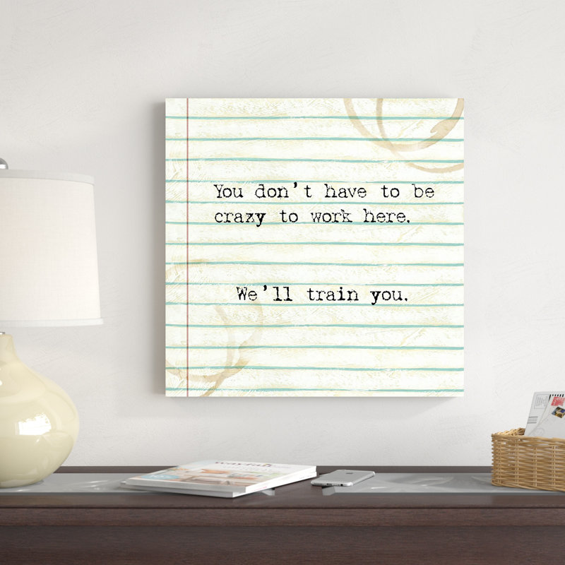 «Office Snark I» par Studio W - Art textuel sur toile tendue, H 20 po x l 20 po