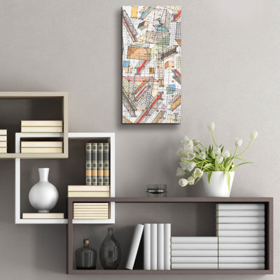 «Funky Grid II» par Nikki Galapon, art mural en verre acrylique