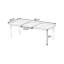 Table de salle à manger extensible rétro Vintage avec rallonge amovible pour une assise polyvalente et un charme classique