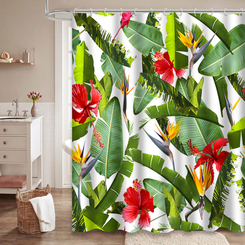 Rideau de douche Bamboo Forest, L 72 po x l 72 po