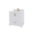 Ensemble de meuble-lavabo simple 30 po avec plateau en quartz Maya-101808775-101808774
