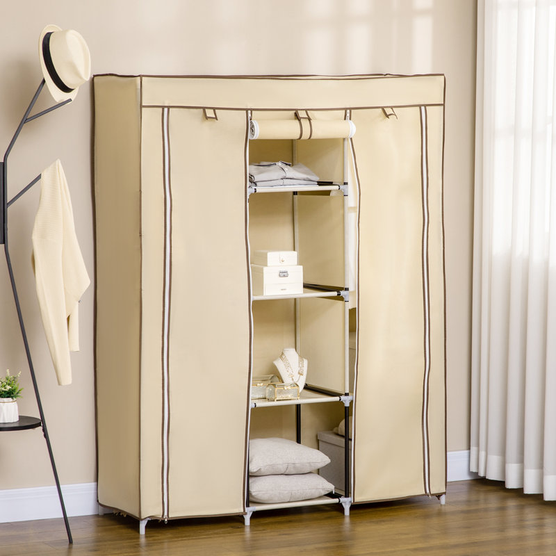 Chittening 125cm Closet System (Can Be Cut To Fit), Beige