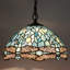 Luminaire suspendu en forme de libellule Tiffella Tiffany