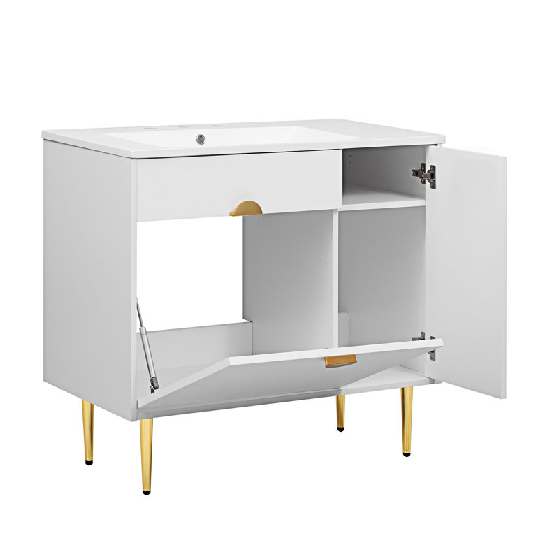 Bathroom Vanity With Resin Basin Sink