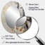 Tree Whispers of Grey and Gold - Miroir mural ovale traditionnel-1074678972