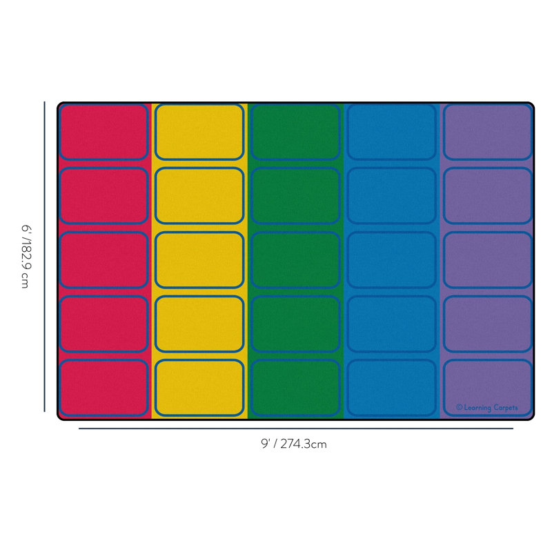 Tapis à petit rang rectangulaire
