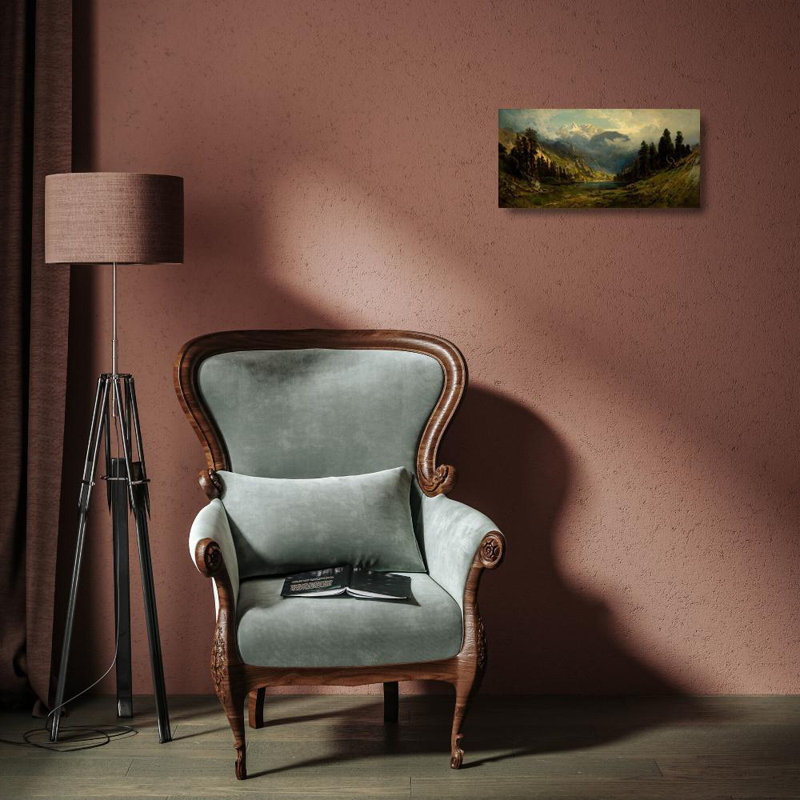 "California Pines" par William Keith - Art mural sur toile tendue avec châssis, H 18 po x l 14 po