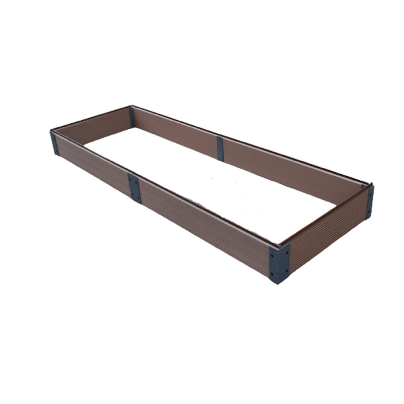 Lit de jardin surélevé en composite Evanthe, H 6,25 po x l 24 po x P 72 po