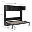 Grand lit escamotable avec armoires de rangement-133273221