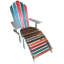 Recycled Boats Adirondack Chair with Footstool