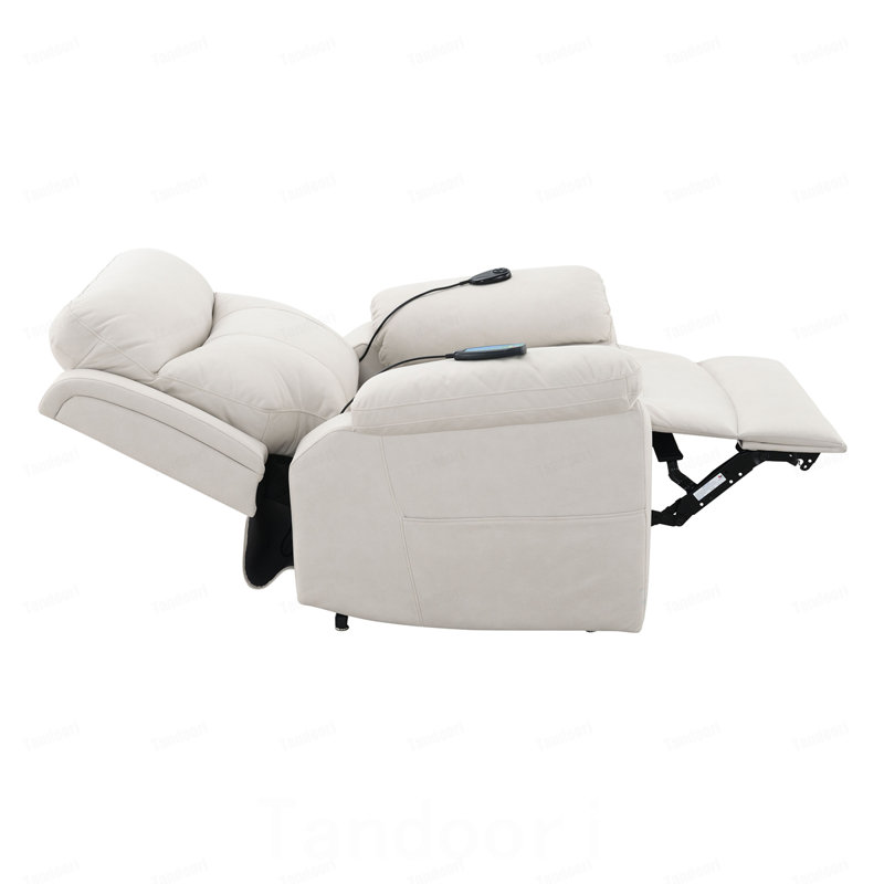 Fauteuil inclinable électrique en microfibre Chriki