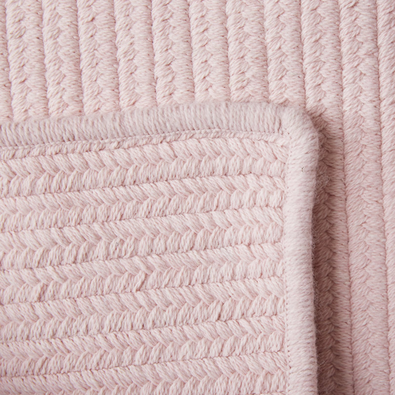 Tapis rose tressé Mcclary, Rectangle 8 pi x 10 pi