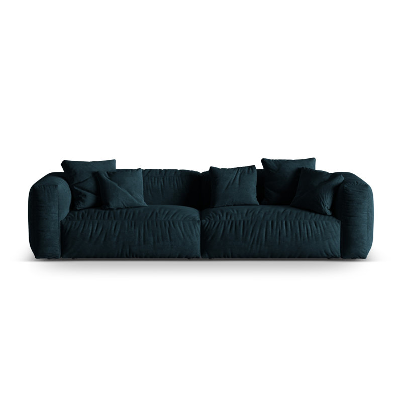 Carlens 4 Seater Sofa, Velvet , Deep Petrol, 4