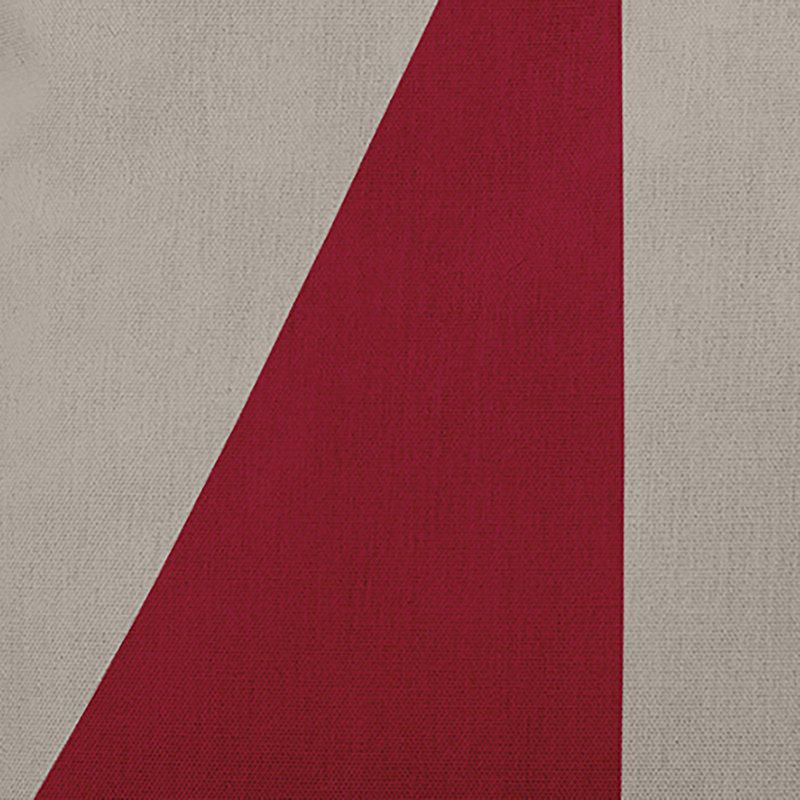 Coussin décoratif intérieur / extérieur Prism Autum, Rouge carmin, 14 po x 20 po