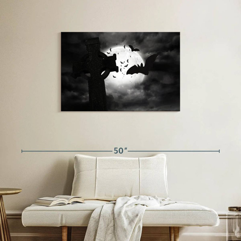 Hitzel Graveyard Bats, 24" H x 36" W