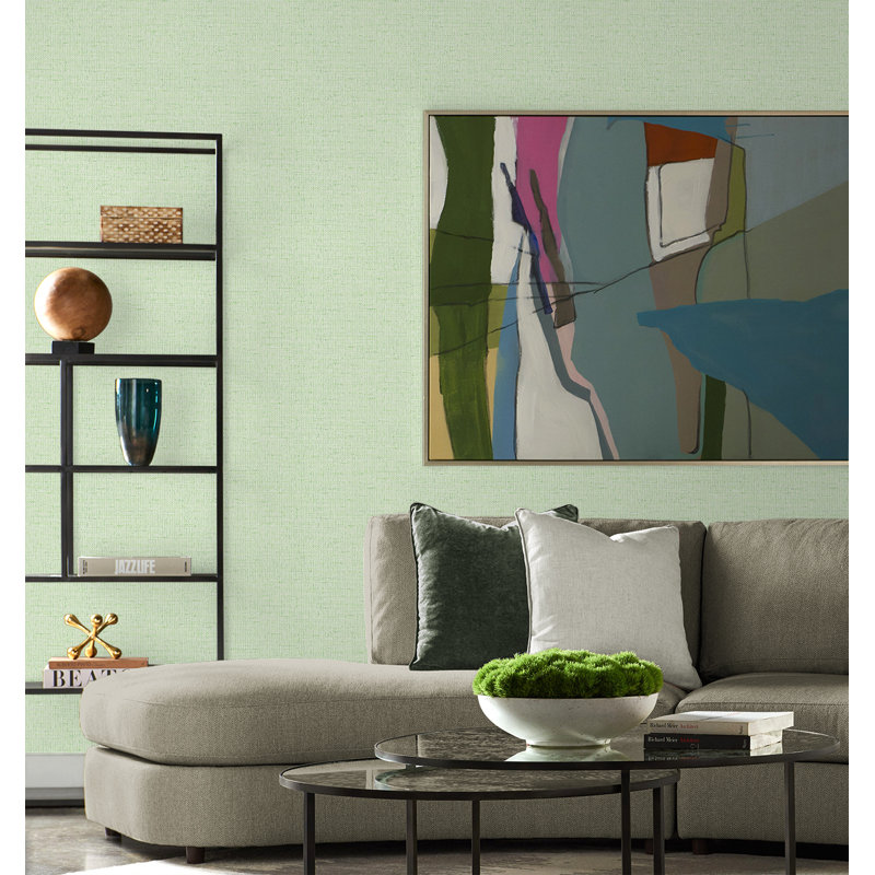 Abstract Vinyl Metallic Wallpaper Double Roll, Grape