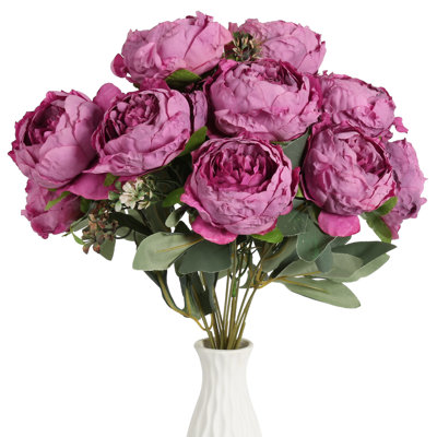 Arrangement floral bouquet de pivoines rétro