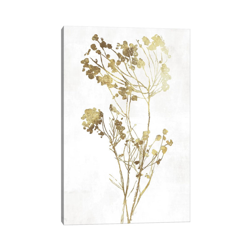 Gold Botanical II - Wrapped Canvas Print