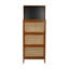 Armoire à chaussures en rotin pour entrée
