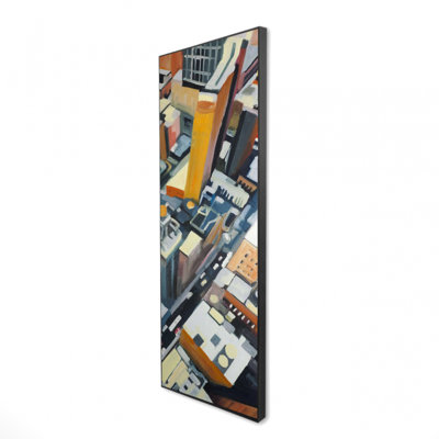 High top view of buildings in new york - 20"x60" Framed canvas