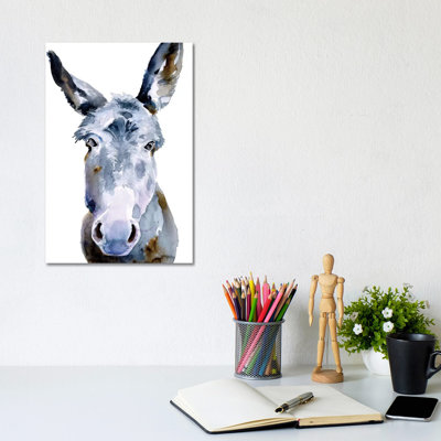 Sweet Donkey II by Jennifer Paxton Parker - Wrapped Canvas Print