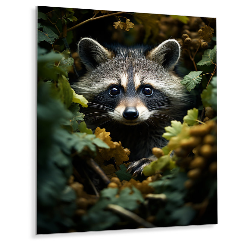 " Curious Raccoon Collage VI ", 20" H x 12" W x 1" D