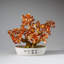 Carnelian Hand Painted Ceramic Plants & Flowers Decorative Object