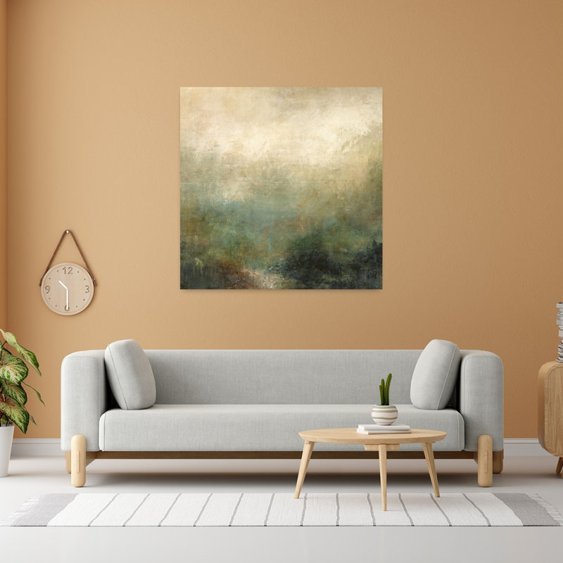 Forêt, paysage contemporain, art naturel, H 48 po x l 48 po