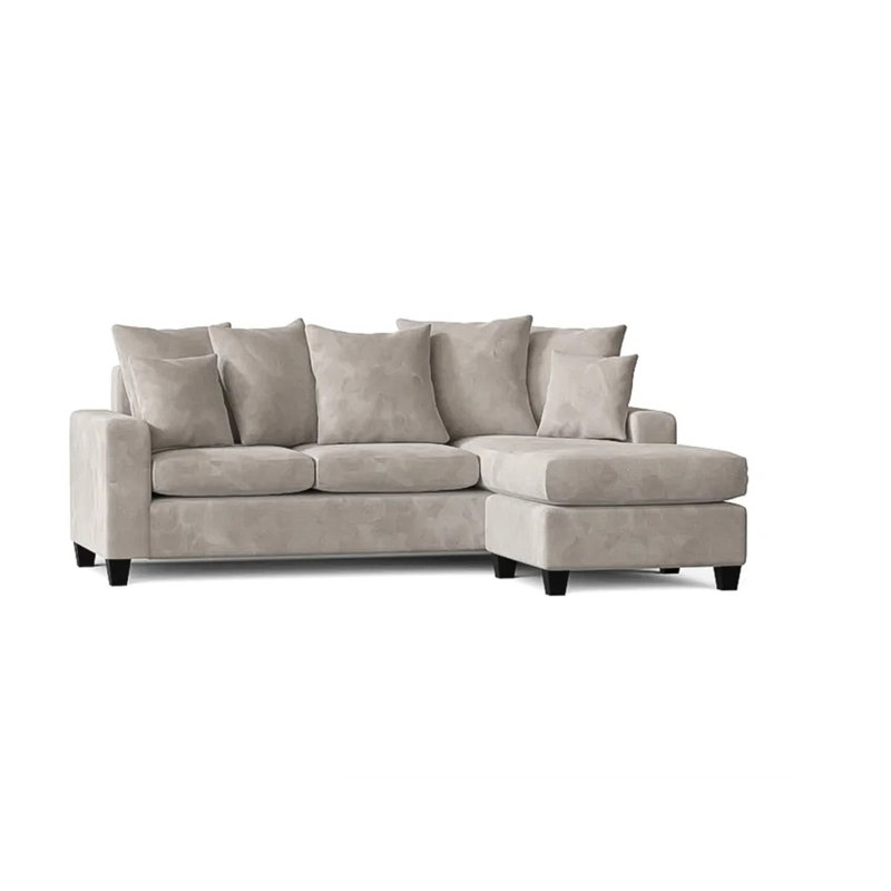 Canapé modulaire Daven, Mélange de polyester pierre