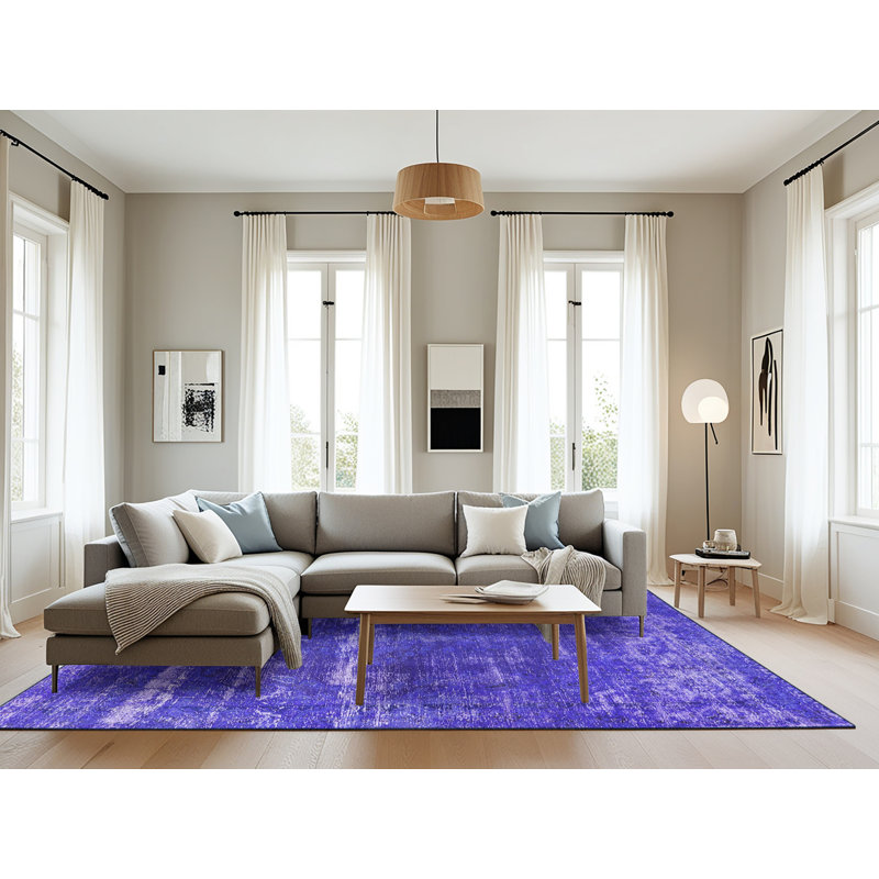 Tapis mauve abstrait, Rectangle 8 pi x 12 pi