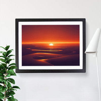 Beaming Sunset - Framed Print