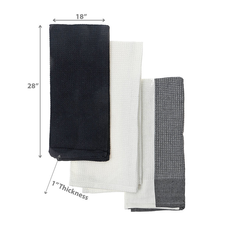 Cotton Kitchen Towels Kitchen Towel, Black