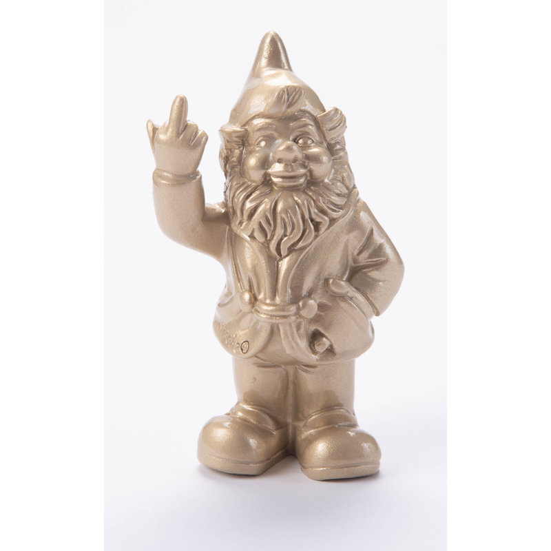 Burkeville Fantasy & Sci-Fi Weather Resistant Plastic Garden Statue, Gold