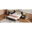 Lit plateforme en bois avec tête de lit fascinante - Enchantement de chambre à coucher, Transform captivant noir