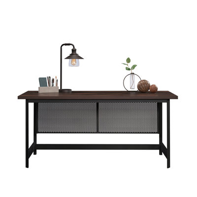 Bureau de table, finition brune