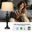 30" Bedside Touch Control Table Lamp Set with USB & Type-C Ports, Bulbs Included-560611318