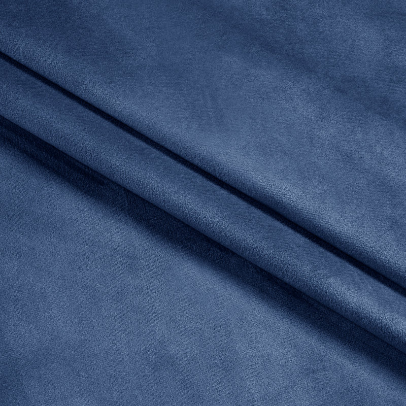 Caffee Velvet Blackout Curtain Pair, Navy