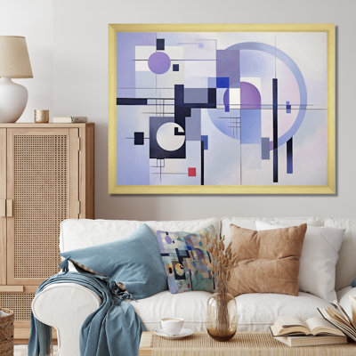 " Purple Suprematism Dynamic Rhythm II "