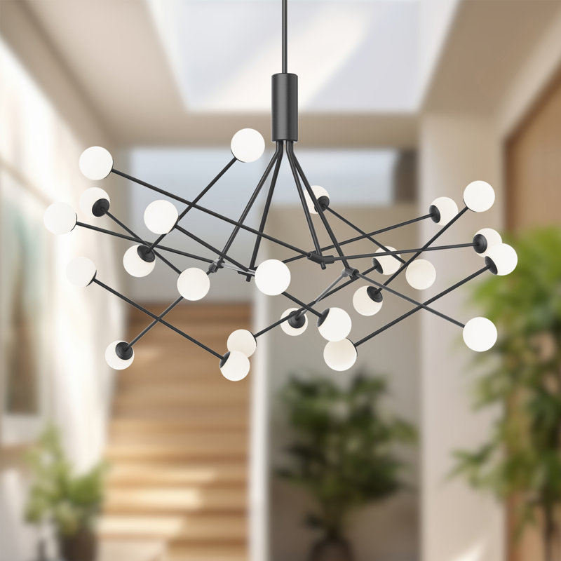 Lustre linéaire moderne à 23 lumières Moto Spoutnik