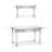 Amherst 54"W Solid Wood Computer Desk with Keyboard Tray and Drawers-1019063422