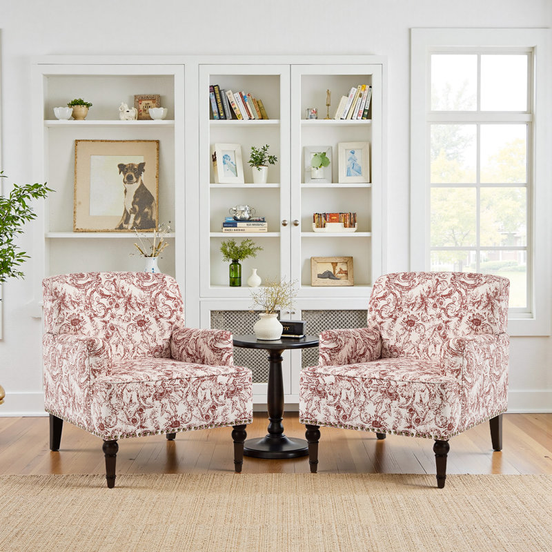 Fauteuil Glenetta Iliana, Chenille orange